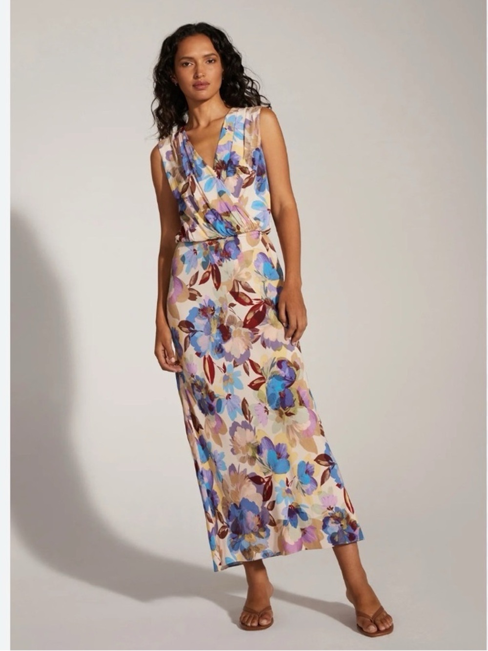 NEW Favorite Daughter The Sleeveless Nita Dress Winter Bloom Small